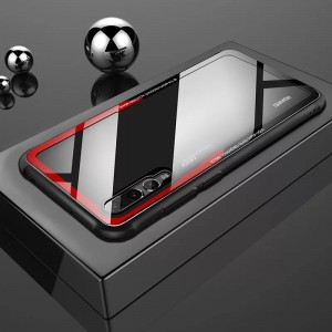 Прозрачен гръб с цветна рамка за Huawei P20