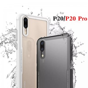 Прозрачен гръб с цветна рамка за Huawei P20lite