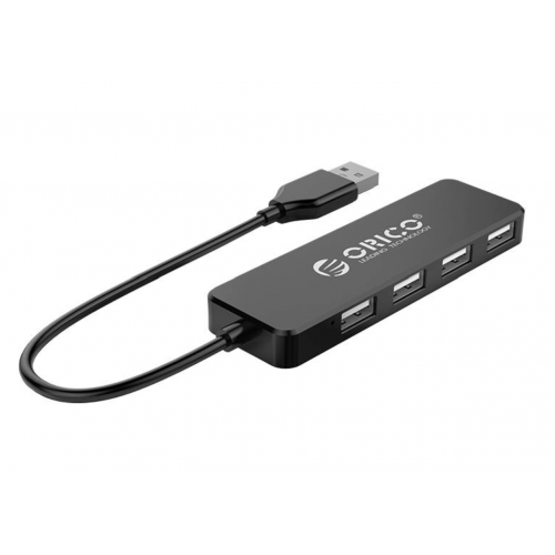 Orico Hub Разклонител USB към USB 2.0, 4 Порта, Ултра слим