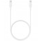 Кабел за Samsung USB-C / USB-C Cable, 25W, Planet Tech за зареждане и данни, 1 метър, Бял