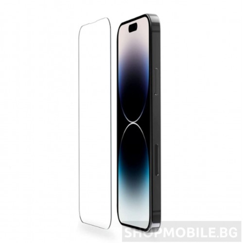 Стъклен протектор за iPhone 15 Pro Max 6,7", Tempered Glass 2,5D, Full Glue