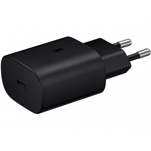 Оригинално мрежово зарядно устройство Samsung Super Fast Charging, 25W, Черен