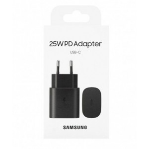 Оригинално мрежово зарядно устройство Samsung Super Fast Charging , 25W, Черен Оригинално мрежово зарядно устройство Samsung Super Fast Charging , 25W, Черен