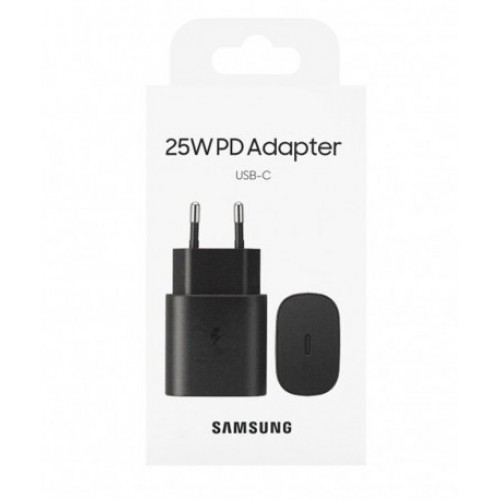 Оригинално мрежово зарядно устройство Samsung Super Fast Charging , 25W, Черен