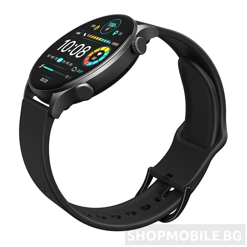 Xiaomi Haylou Smart Watch RT3, Водоустойчив, 1.43″ AMOLED touchscreen, 2.5D Curved Glass, Bluetooth разговори, Черен