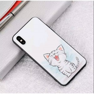 Мек силиконов кейс Happy cat за Iphone 7+/8+