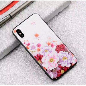 Мек силиконов кейс на цветя за Iphone 7+/8+