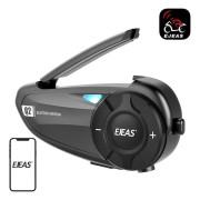 Мотоциклетен интерком EJEAS Q2, Bluetooth 5.1, IP65, 800м, Черен