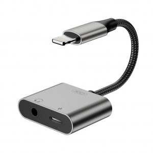 Двоен преходник XO NB-R258B за Apple устройства Lightning To 3.5mm Aux Двоен преходник XO NB-R258B за Apple устройства Lightning To 3.5mm Aux