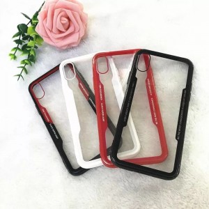 Прозрачен гръб с цветна рамка за Iphone 7/8