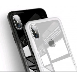 Прозрачен гръб с цветна рамка за Iphone 7+/8+