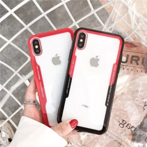 Прозрачен гръб с цветна рамка за Iphone 7+/8+
