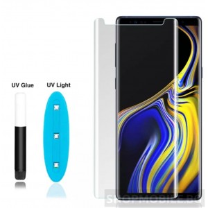 Стъклен протектор Planet Tech, Съвместим със Samsung, Извит, UV гел, Прозрачен