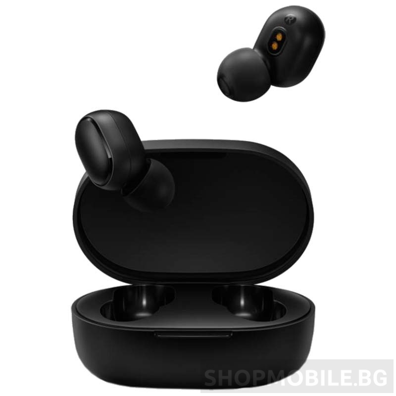 Оригинални безжични слушалки Вluetooth Xiaomi Mi True Wireless Earbuds Basic 2, BHR4272GL, Черни