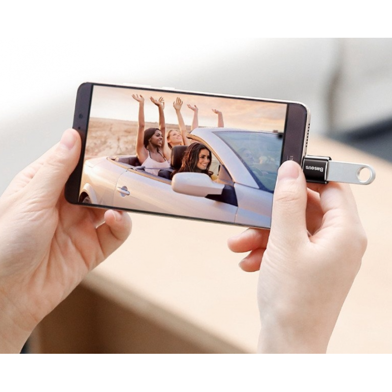 Адаптер Baseus USB to USB Type-C (CATOTG-01), 2.4A