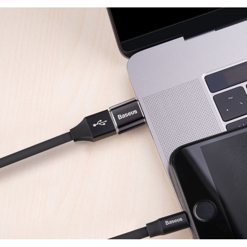 Адаптер Baseus USB to USB Type-C (CATOTG-01), 2.4A