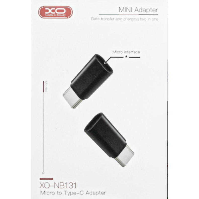 Адаптер XO NB131, Micro USB to Type-C