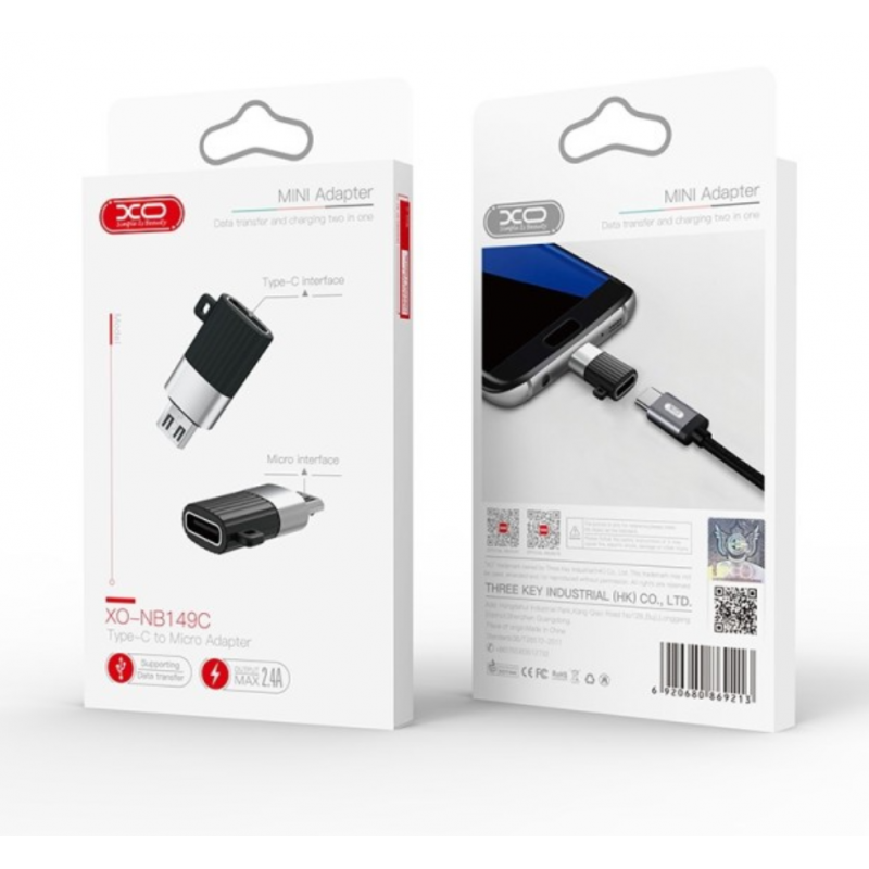 Адаптер XO NB149-C Type-C to Micro USB