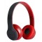 Безжични Bluetooth слушалки P47 Wireless, FM радио, MP3 player, Вграден микрофон, Micro SD вход, Червен