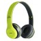 Безжични Bluetooth слушалки P47 Wireless, FM радио, MP3 player, Вграден микрофон, Micro SD вход, Зелени