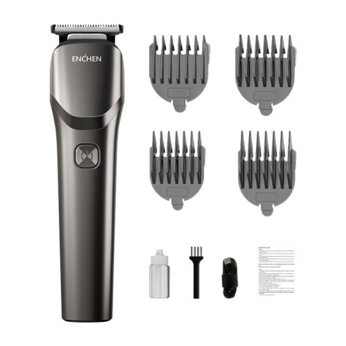 Безжична машинка за подстригване Xiaomi ENCHEN Beardo 2, USB Type-C, Неръждаема стомана, Сива