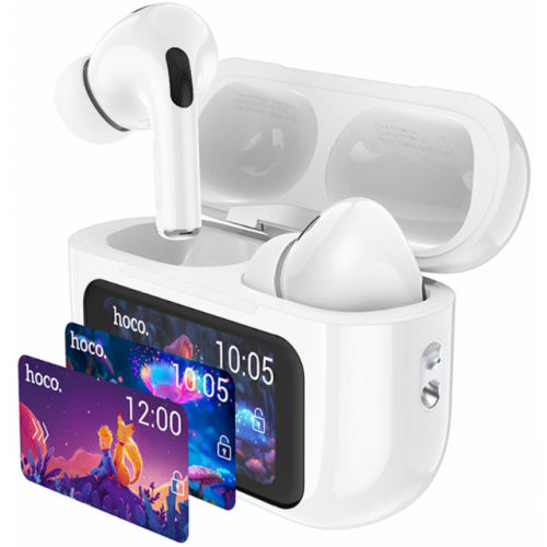 Безжични слушалки Hoco EW72, ANC+ENC технология, Bluetooth 5.4, 360mAh батерията, Водоустойчивост IPX6, Бял Безжични слушалки Hoco EW72, ANC+ENC технология, Bluetooth 5.4, 360mAh батерията, Водоустойчивост IPX6, Бял