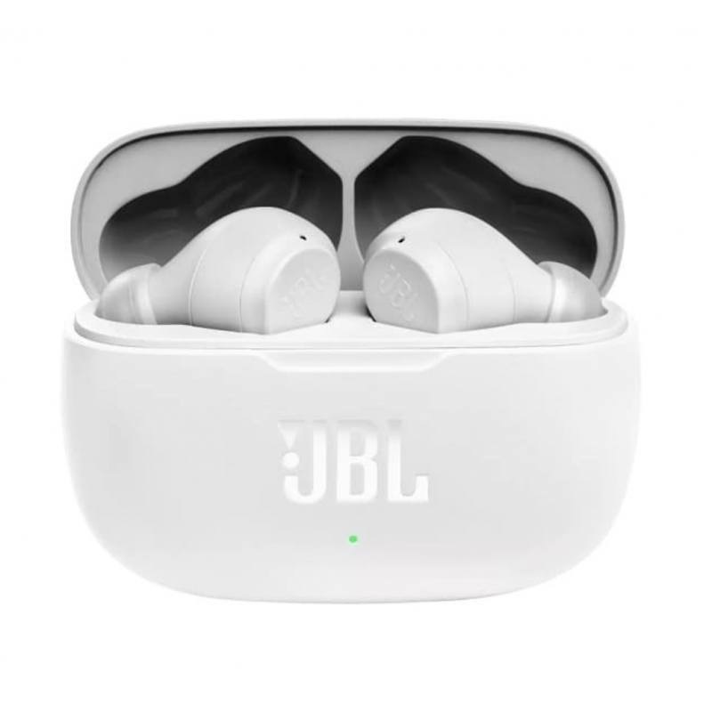 Безжични слушалки JBL Wave 200TWS, True Wireless, Bluetooth, Deep Bass, IPX2, Touch Control, Бял