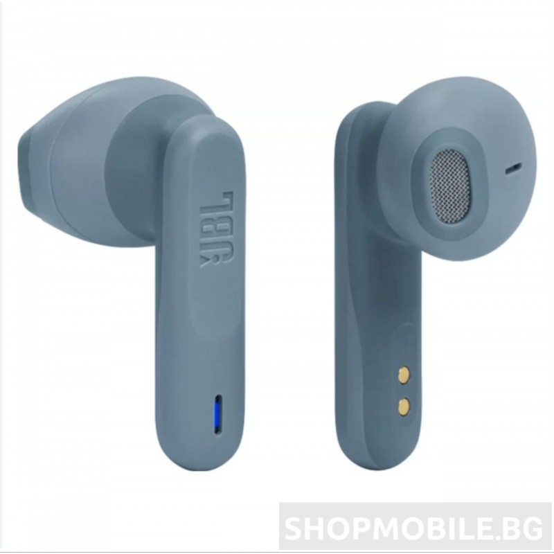 Безжични слушалки JBL Wave 300TWS, True Wireless, Bluetooth, Deep Bass, IPX2, Touch Control, Dual Connect, Сини