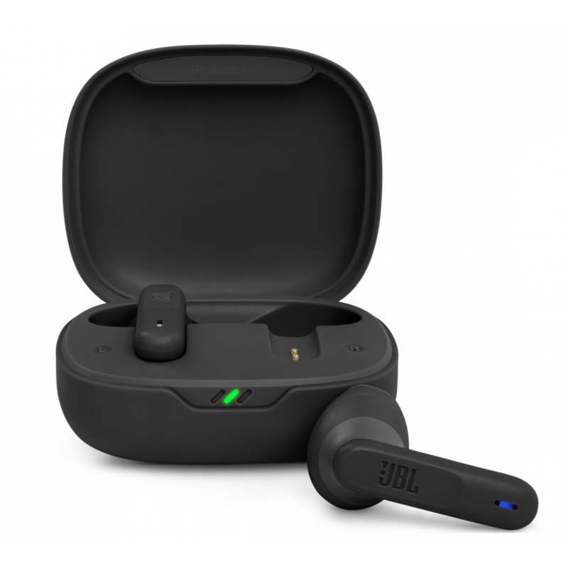 Безжични слушалки JBL Wave 300TWS, True Wireless, Bluetooth, Deep Bass, IPX2, Touch Control, Dual Connect, Черни