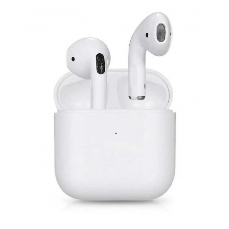 Безжични слушалки PRO 4 TWS, Bluetooth 5.0, 15m, Handsfree, Touch Control, Съвместими Android и iPhone, Бели