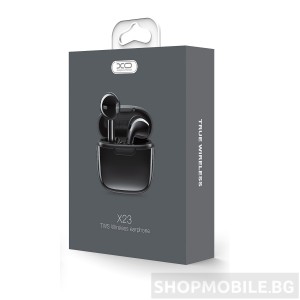 Безжични слушалки XO X23 TWS, Bluetooth V5.3, до 4 часа музика, Черни Безжични слушалки XO X23 TWS, Bluetooth V5.3, до 4 часа музика, Черни