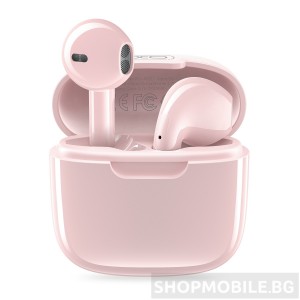 Безжични слушалки XO X23 TWS, Bluetooth V5.3, до 4 часа музика, Розов Безжични слушалки XO X23 TWS, Bluetooth V5.3, до 4 часа музика, Розов