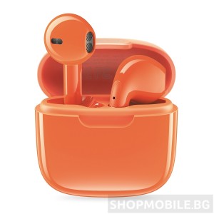 Безжични слушалки XO X23 TWS, Bluetooth V5.3, до 4 часа музика, Оранжеви Безжични слушалки XO X23 TWS, Bluetooth V5.3, до 4 часа музика, Оранжеви