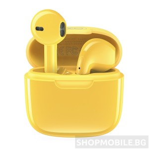 Безжични слушалки XO X23 TWS, Bluetooth V5.3, до 4 часа музика, Жълти Безжични слушалки XO X23 TWS, Bluetooth V5.3, до 4 часа музика, Жълти