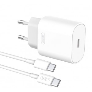 Бързо зарядно 25W за Samsung XO-L91, 220V, с кабел USB-C - USB-C Бързо зарядно 25W за Samsung XO-L91, 220V, с кабел USB-C - USB-C