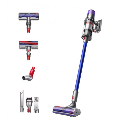 Вертикална прахосмукачка Dyson V11 Total Clean, 610 W, 29.4V, 0.76 л, Автономност 60 минути, Никел/Син