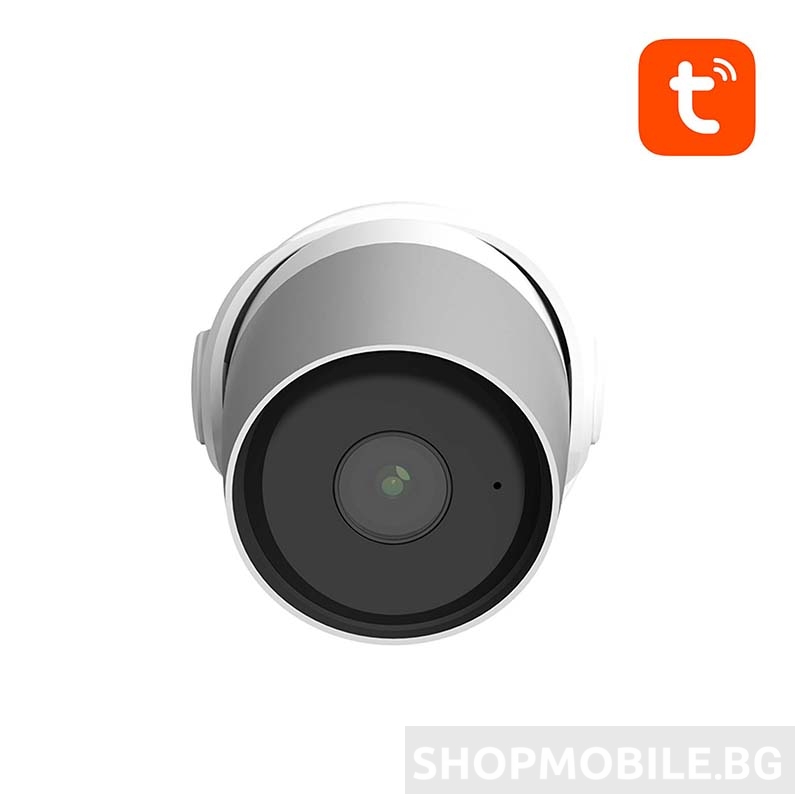 Водоустойчива камера за наблюдение Laxihub O1-TY, 2.4G Wi-Fi, 1080P FHD, 2-посочно аудио, Нощно виждане, Alexa и Google Assistant