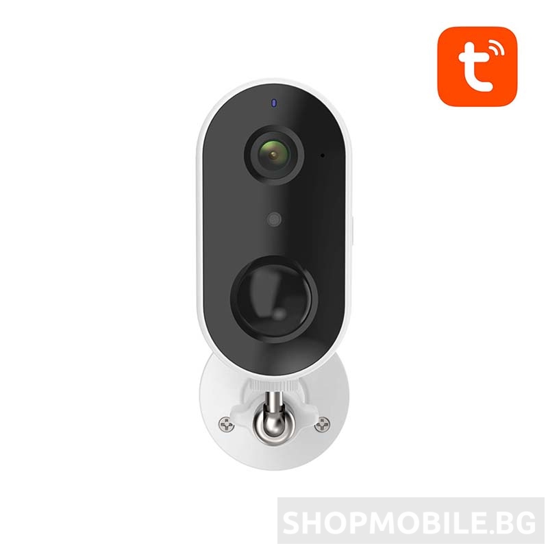 Водоустойчива камера за наблюдение Laxihub W1-TY, Батерия 6700mAh, 2.4G Wi-Fi, 1080P FHD, 2-посочно аудио, Нощно виждане, Alexa и Google Assistant