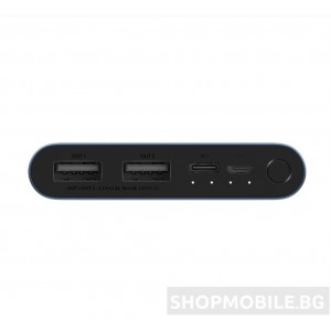 Външна батерия Xiaomi Mi Power Bank 3, 10000mAh, 18W двупосочно бързо зареждане Външна батерия Xiaomi Mi Power Bank 3, 10000mAh, 18W двупосочно бързо зареждане