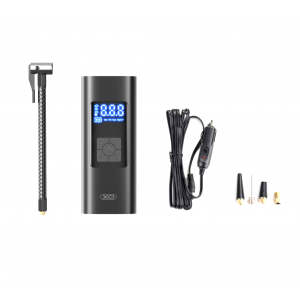 Електрическа помпа XO CZ012, 6000mAh, 60W, Вграден фенер, Универсална, Черна