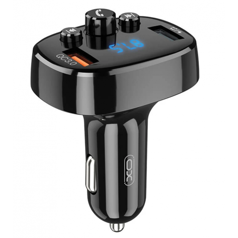 Зарядно и FM трансмитер XO BCC03, 18W, Bluetooth 5.0, MP3, зарядно QC3.0