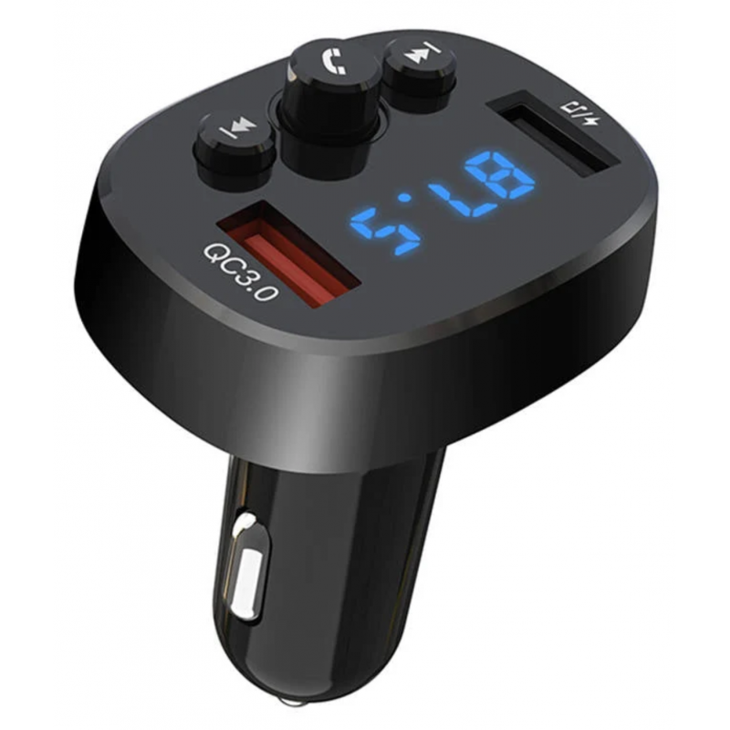 Зарядно и FM трансмитер XO BCC03, 18W, Bluetooth 5.0, MP3, зарядно QC3.0