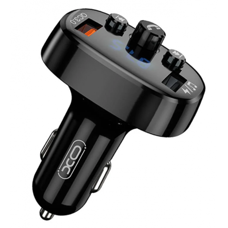 Зарядно и FM трансмитер XO BCC03, 18W, Bluetooth 5.0, MP3, зарядно QC3.0