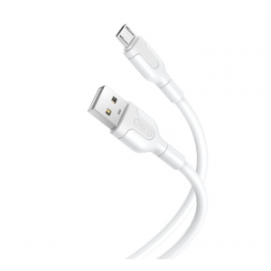 Кабел за зареждане и пренос на данни XO cable NB212 USB - microUSB 1,0 m 2,1A, Бял Кабел за зареждане и пренос на данни XO cable NB212 USB - microUSB 1,0 m 2,1A, Бял