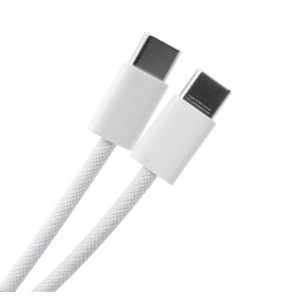 Кабел за iPhone USB-C / USB-C Cable, 20W, Planet Tech за зареждане и данни, 1 метър, Бял