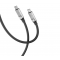 Кабел за зареждане и пренос на данни XO cable NB-Q252B, USB-C - USB-C 1.0m, 60W, Черен