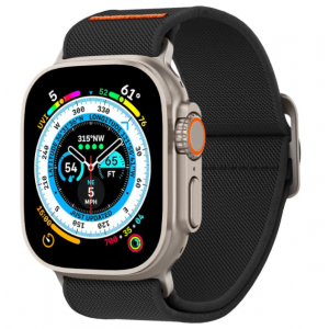 Каишка Fit Lite Ultra Strap Spigen за Apple Watch 49mm / 46mm / 45mm / 44mm / 42mm, Черна