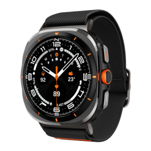 Каишка Spigen Fit Lite Strap за Samsung Galaxy Watch Ultra Series, Черна Каишка Spigen Fit Lite Strap за Samsung Galaxy Watch Ultra Series, Черна