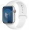 Силиконова каишка за Apple Watch 38/40/41mm M-L размер, Бяла