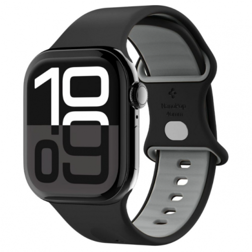 Каишка за Nano Pop Strap Spigen за Apple Watch 49mm / 46mm / 45mm / 44mm / 42mm, Черна Каишка за Nano Pop Strap Spigen за Apple Watch 49mm / 46mm / 45mm / 44mm / 42mm, Черна